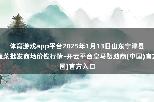 体育游戏app平台2025年1月13日山东宁津县东崔蔬菜批发商场价钱行情-开云平台皇马赞助商(中国)官方入口
